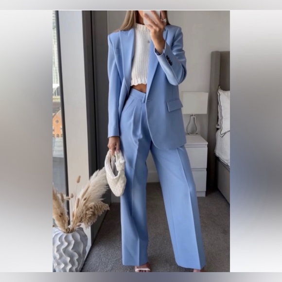 ZARA ZW COLLECTION STRAIGHT LEG PANTS - Picture 10 of 16